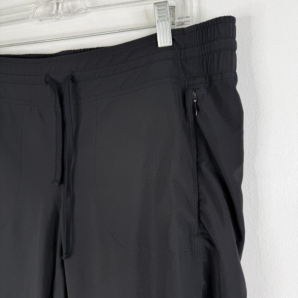 Athleta Black Jogger Pants Womens 14 Crop Elastic Waist Stretch Travel Athletic